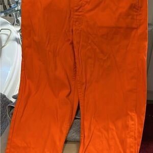 A.P.C. Men's Bright Orange Chinos